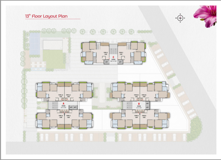 13th Floor Layout Premium